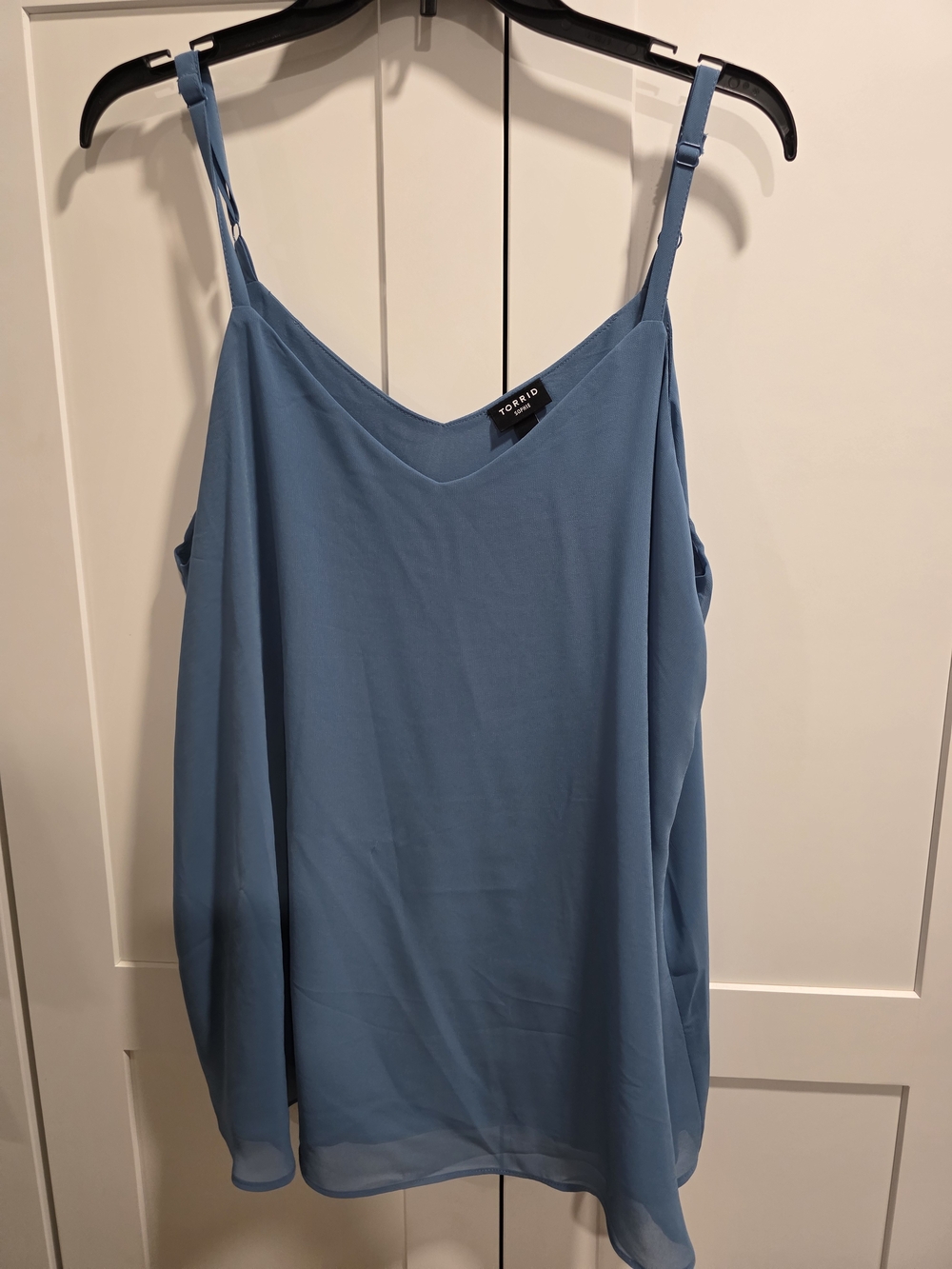 torrid Dusty Blue V-Neck Adjustable Strap Cami